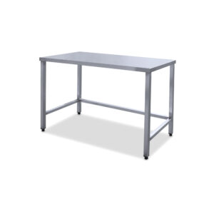 Rozsdamentes munkaasztal saválló munkalappal 140x70 cm