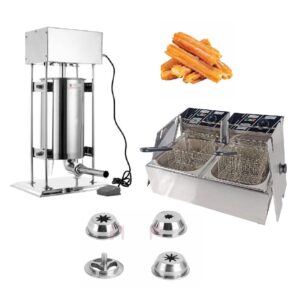 Churros készítő szett 15L elektromos töltővel és 2x10L olajsütő fritőzzel