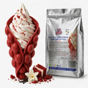 Prémium buborék gofri por – Red Velvet